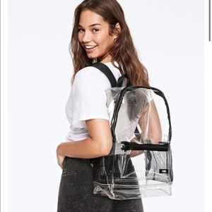 New with tags Victoria’s Secret PINK clear bookbag
